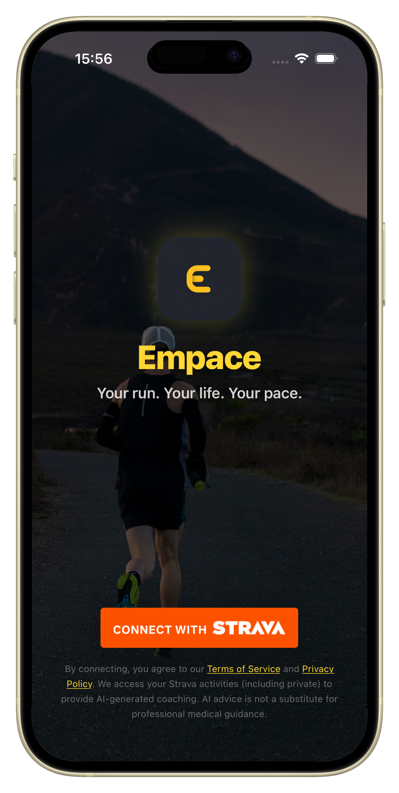 Empace sign in screen